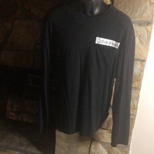 Calvin Klein used long sleeve tee shirt with pocket